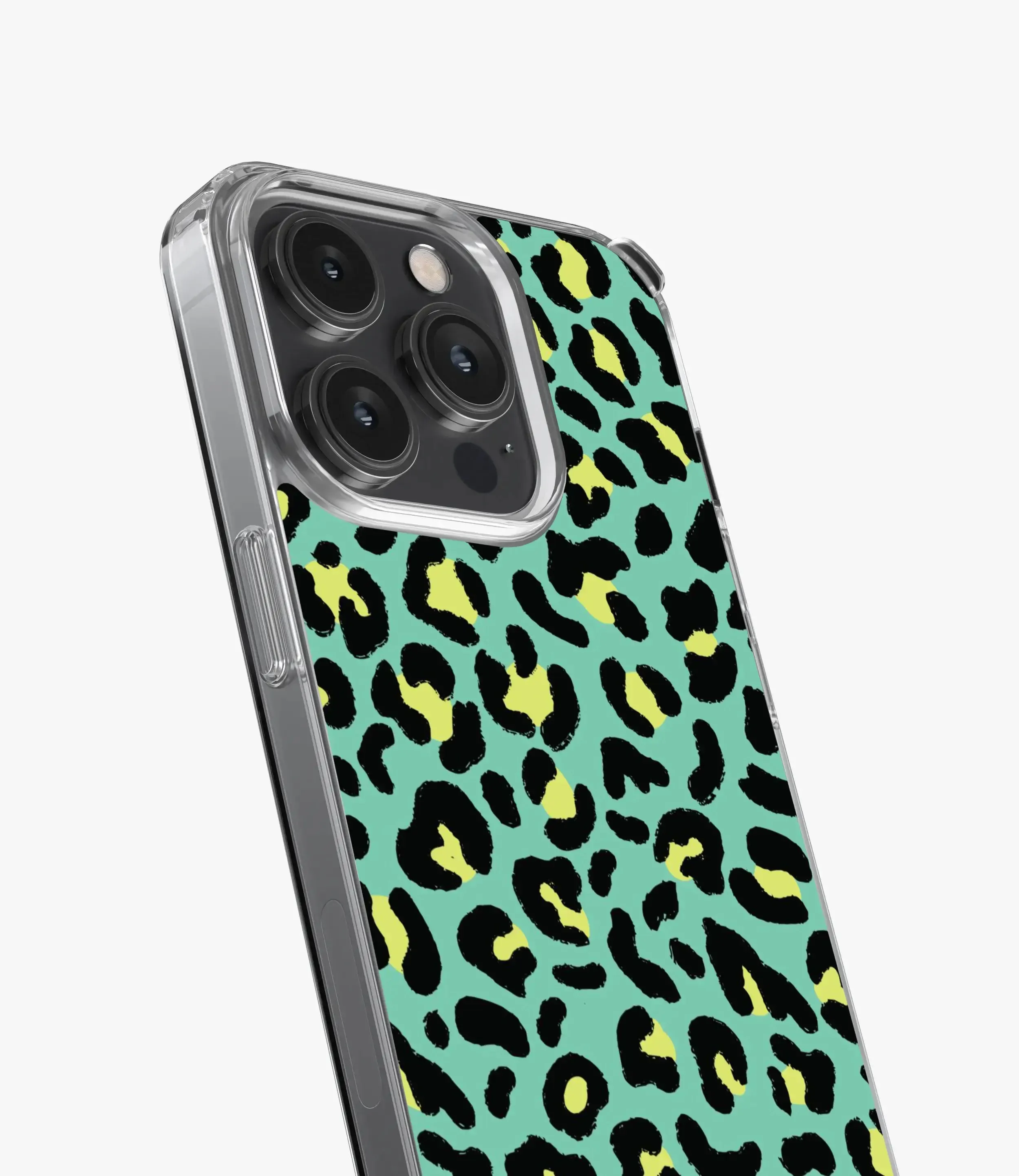 Green Leopard Print Silicone Case