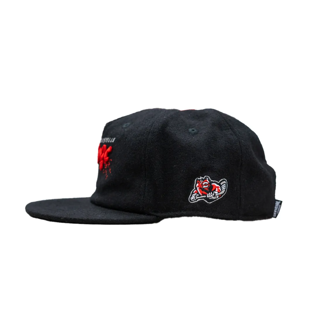 Havoc Splatter Wooly Leather Strapback Cap