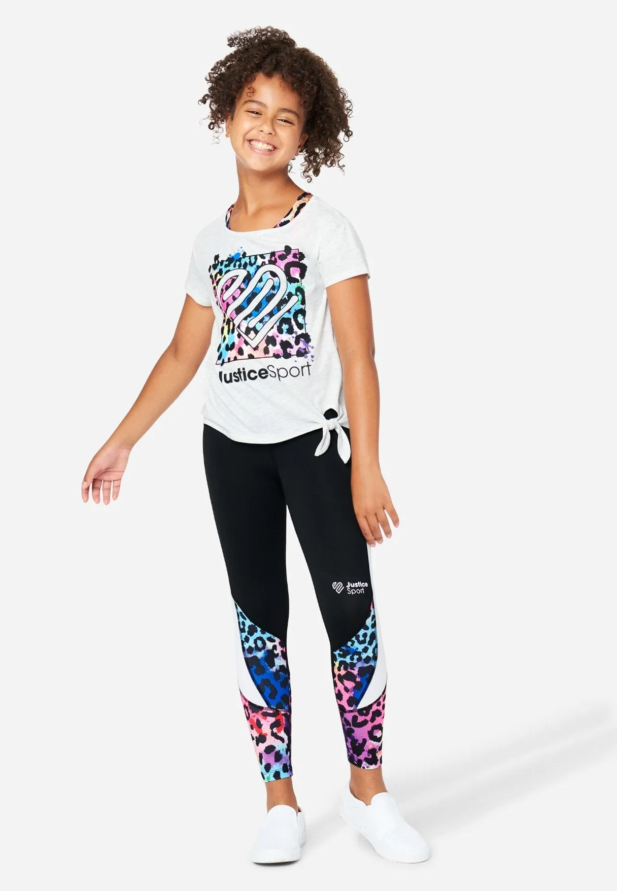 J Sport Graphic Layered Tank
