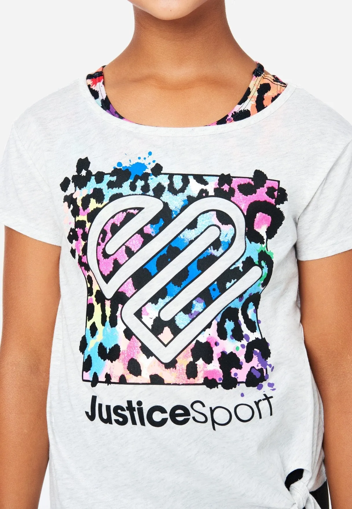 J Sport Graphic Layered Tank