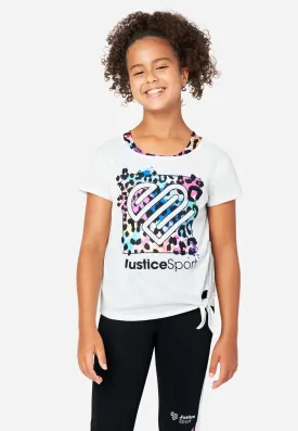 J Sport Graphic Layered Tank