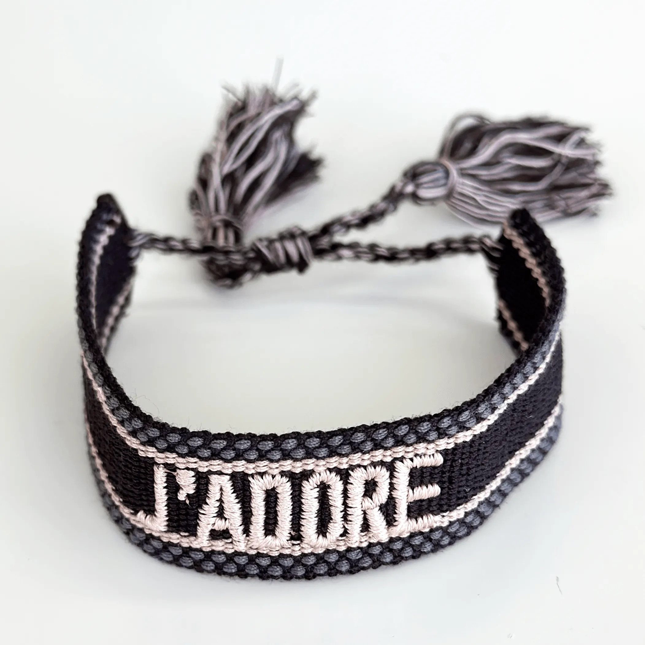 J'ADORE Adjustable Bracelet | Chocolate/Blush