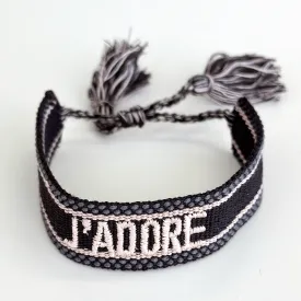 J'ADORE Adjustable Bracelet | Chocolate/Blush