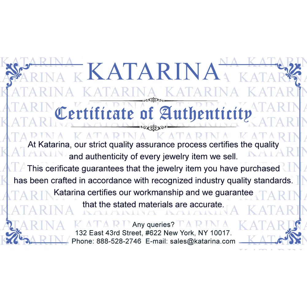 KATARINA 1/2 cttw Channel Set U-Shape Diamond Hoop Earrings