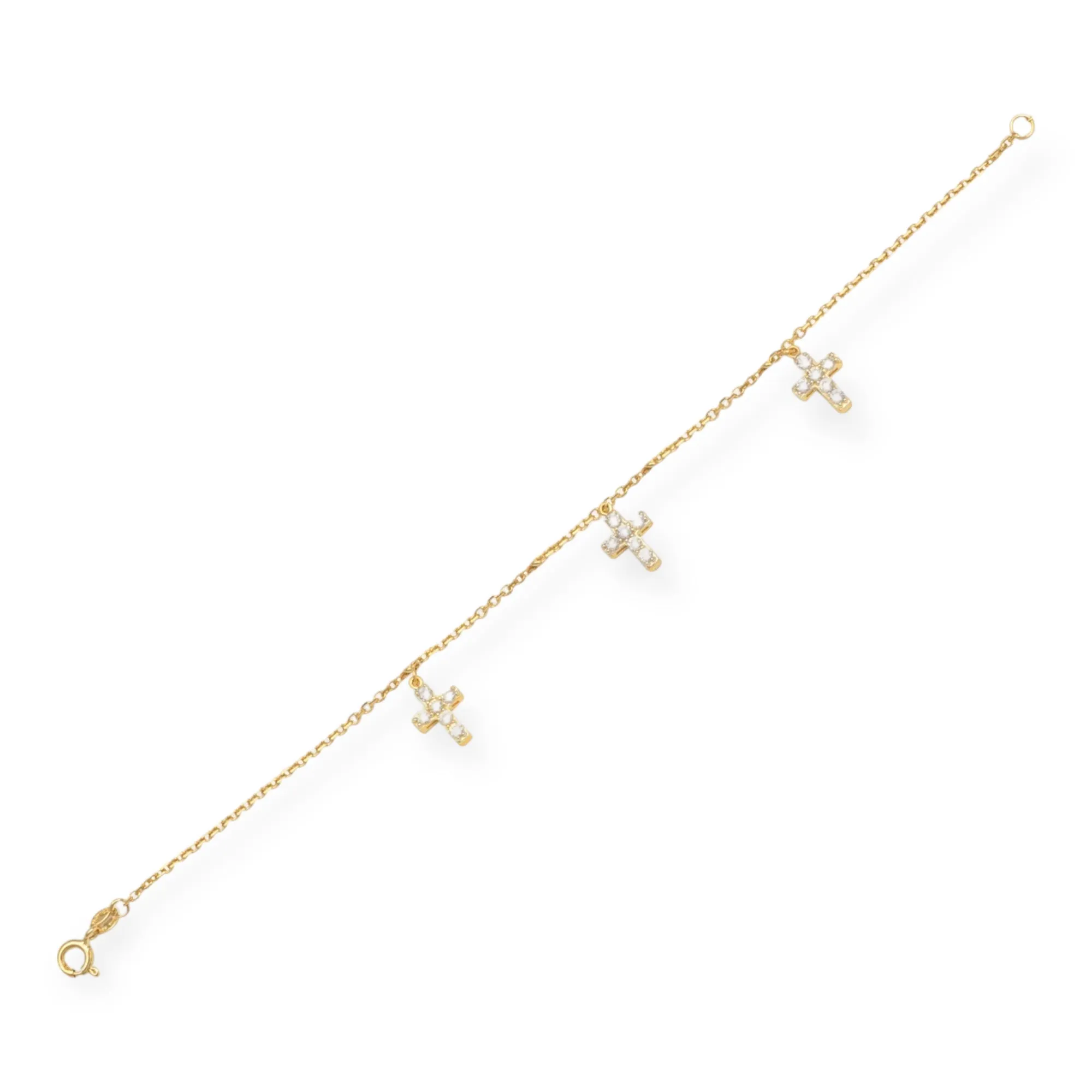 Katharine McPhee 2.25ctw Pavé Cross Bracelet - Sterling Silver