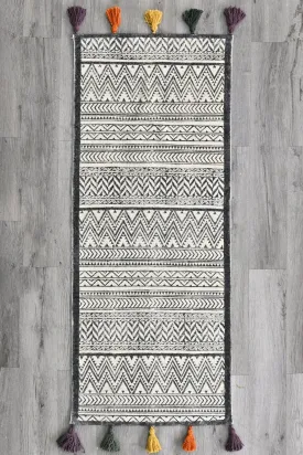 KELSEY  - BLOCK PRINTED FLOOR RUNNER
