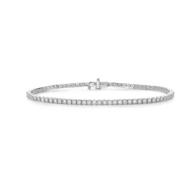 Lab Grown Diamond Tennis Bracelet (4.00 ct.) 2.80mm 4-Prongs Setting in 14K Gold