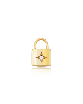 Lock Charm - 18K Gold Vermeil