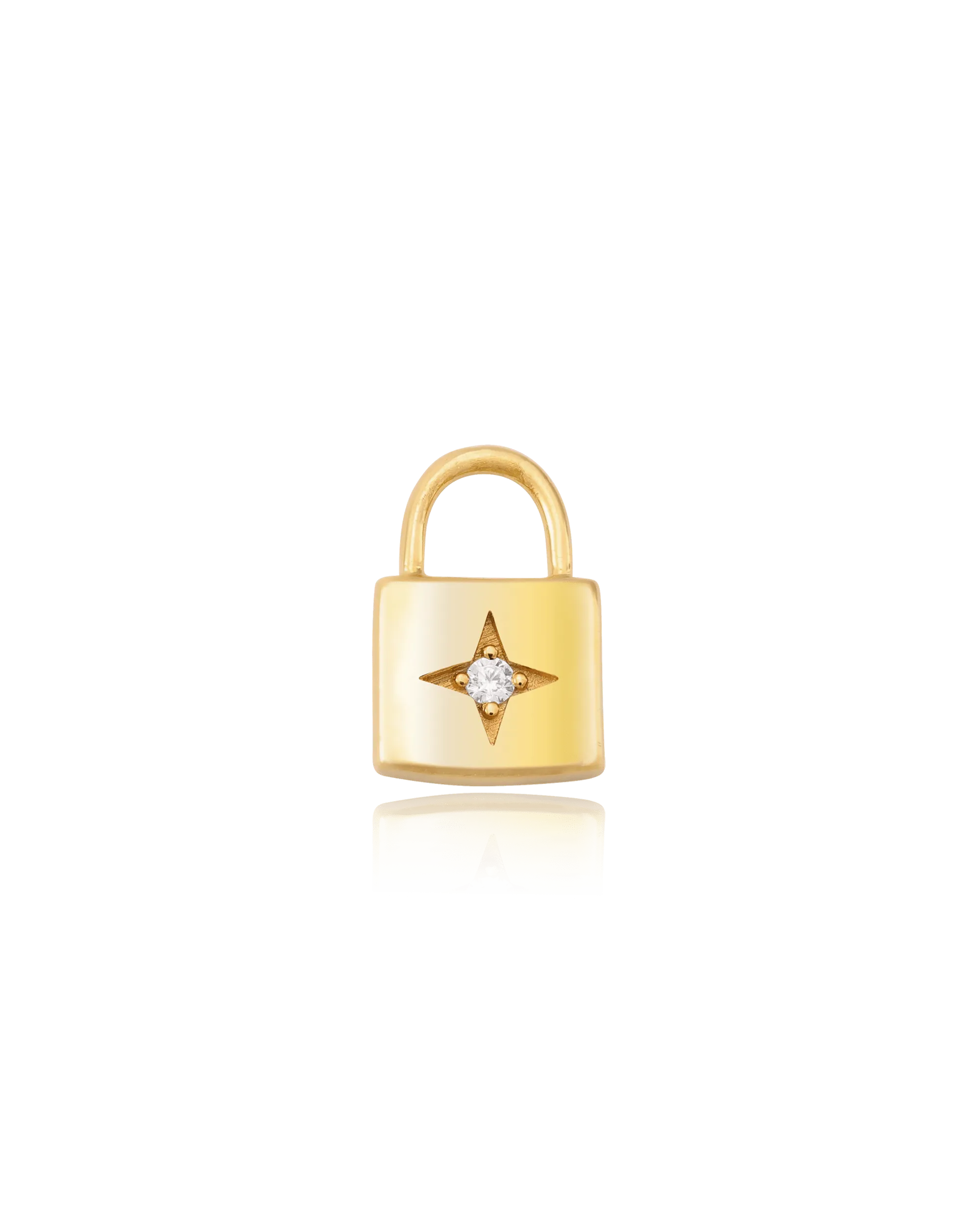 Lock Charm - 18K Gold Vermeil