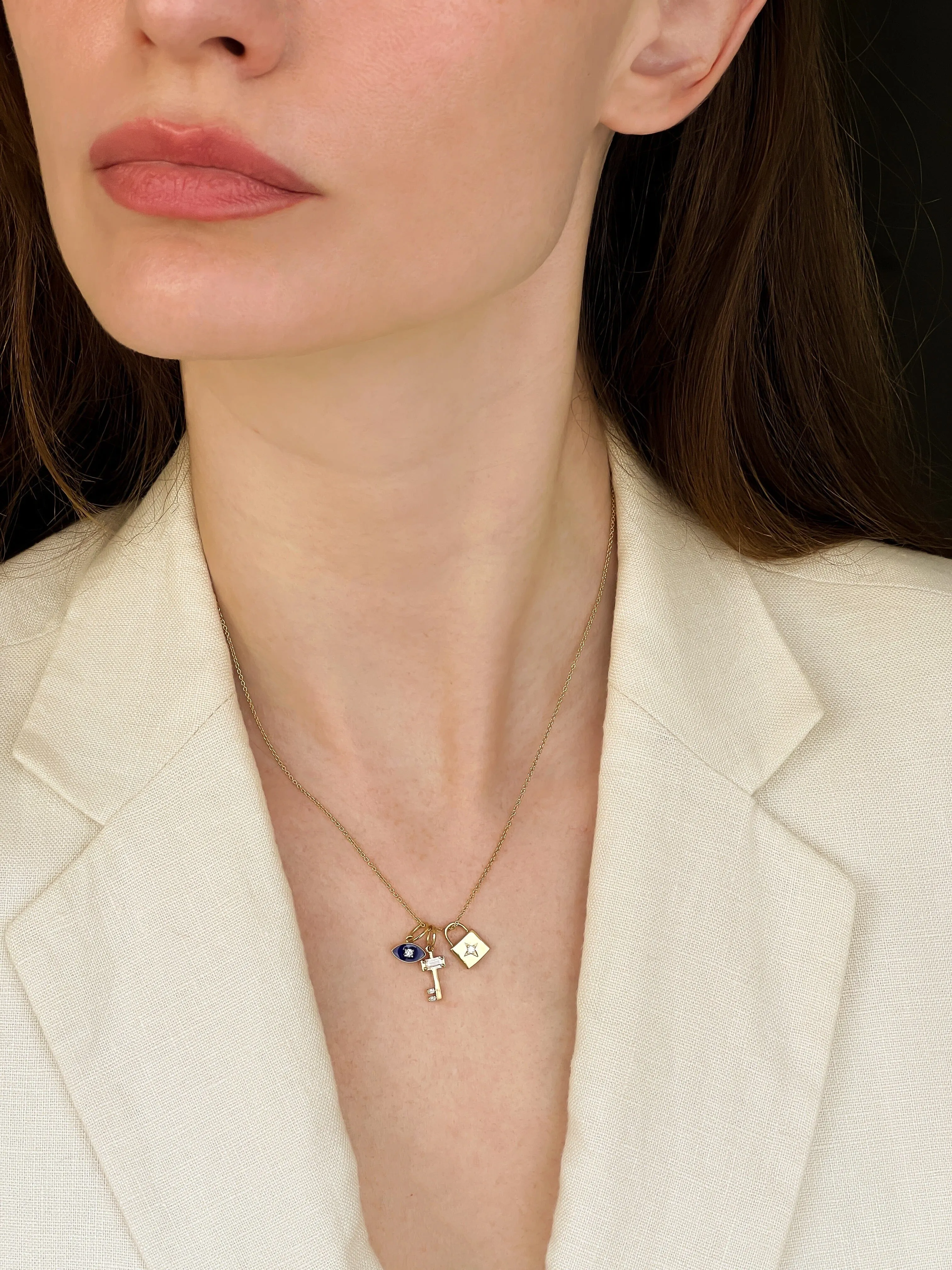 Lock Charm - 18K Gold Vermeil
