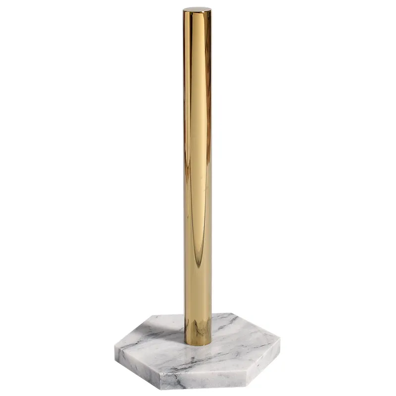 Marble and Gold Kitchen Towel Holder