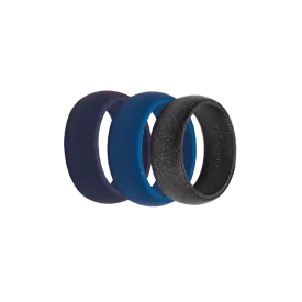 Mens Premium Silicone Ring Set - Pack of 3
