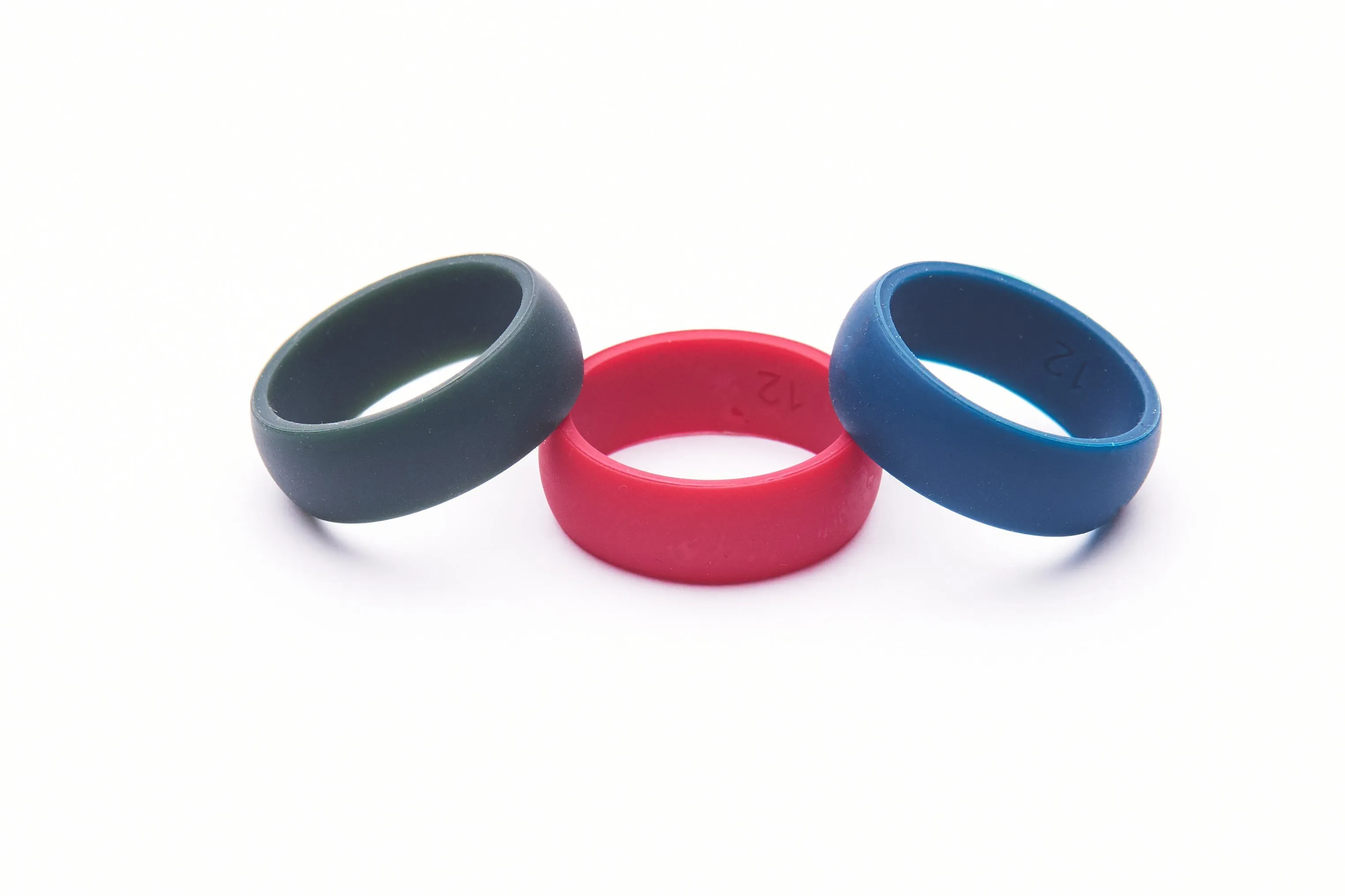 Mens Premium Silicone Ring Set - Pack of 3
