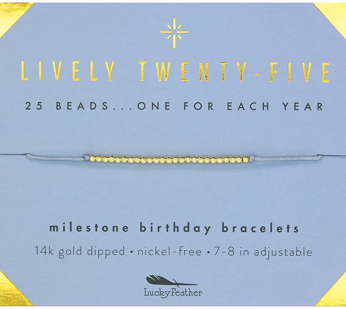 Milestone Birthday Bracelet