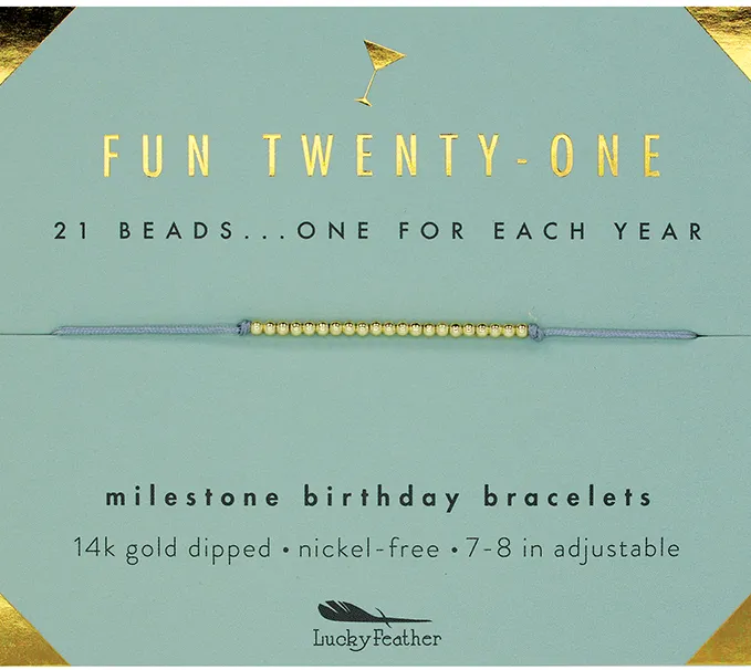 Milestone Birthday Bracelet