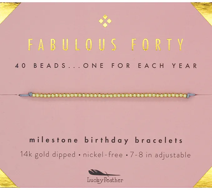 Milestone Birthday Bracelet