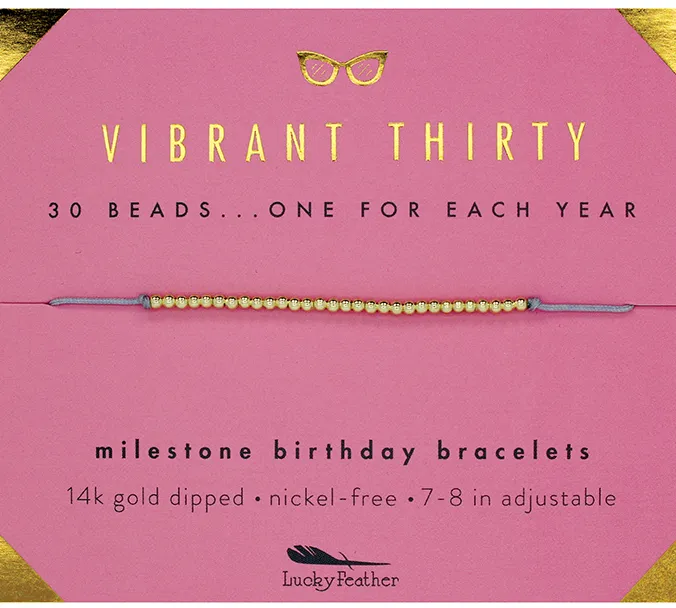 Milestone Birthday Bracelet