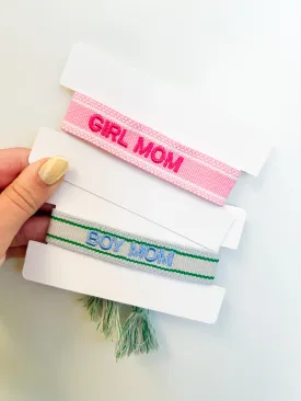 Mom Embroidered Bracelets