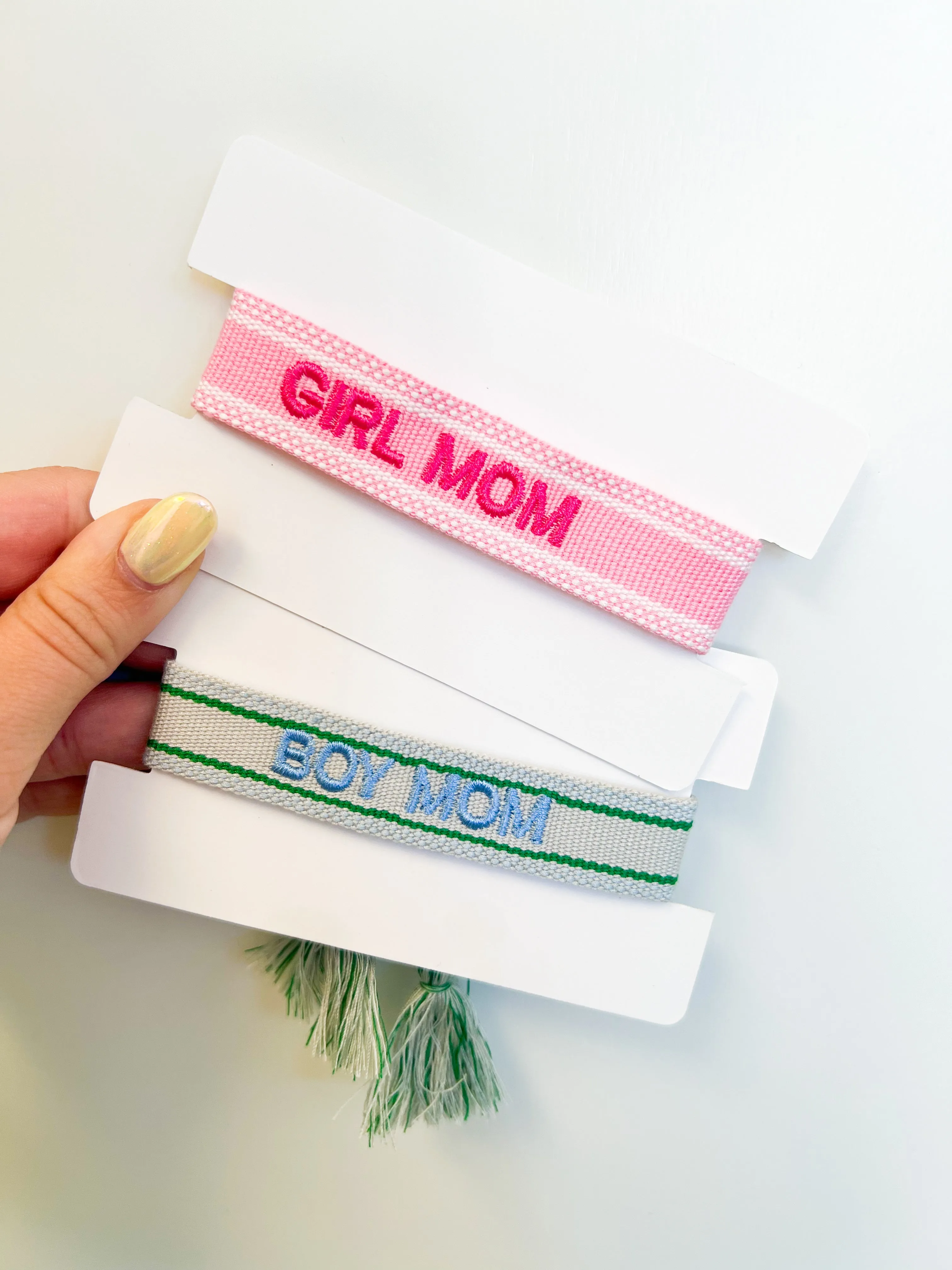 Mom Embroidered Bracelets