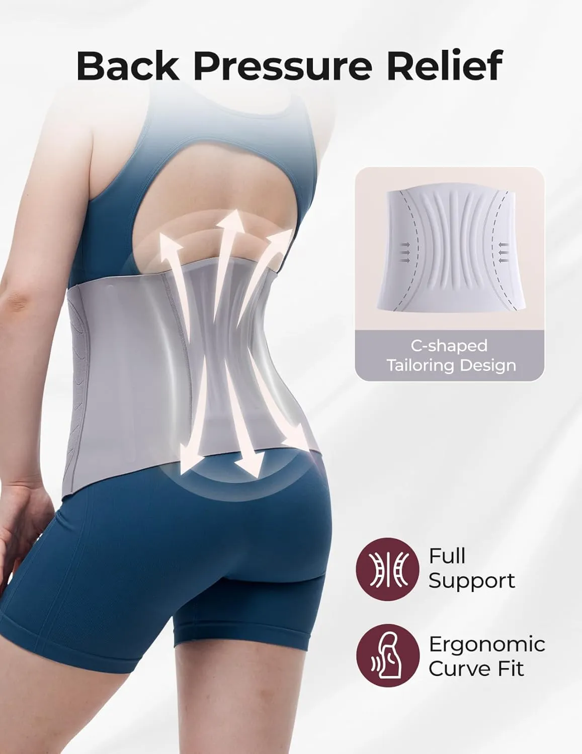 Momcozy Ergowrap Postpartum Belly Band, 3D Abdomen Lifting & Ergonomic Back Support Abdominal Binder, Seamless & Invisible Wrap Shapewear for Postpartum C-Section Recovery, Daily Wear, Exercise
