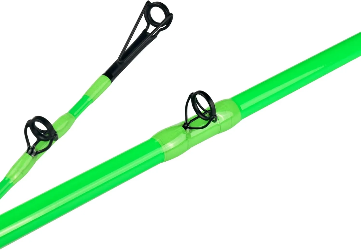 Monster Catfish Rod, 1 Piece 7 Glow in The Dark Catfishing Casting Rods Durable S-Glass and Carbon Graphite Catfish Fishing Pole Super Grip with EVA Foam Medium Heavy