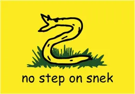 No Step on Snek Decal (4 Inch)