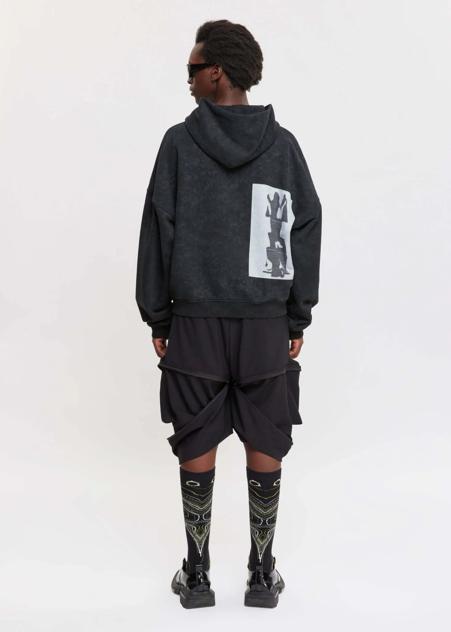 Noise Motion Graphic Printed Hoodie