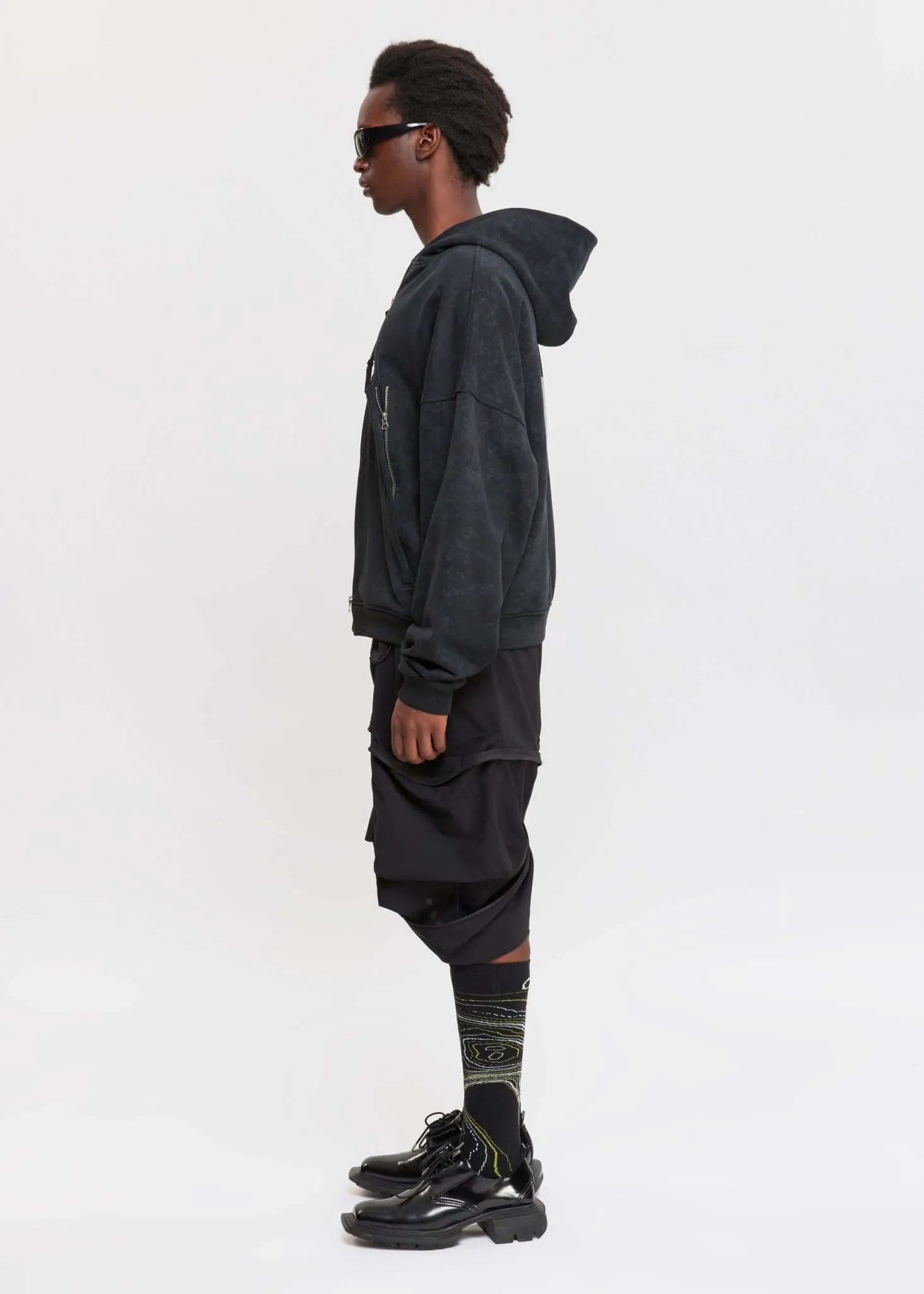 Noise Motion Graphic Printed Hoodie