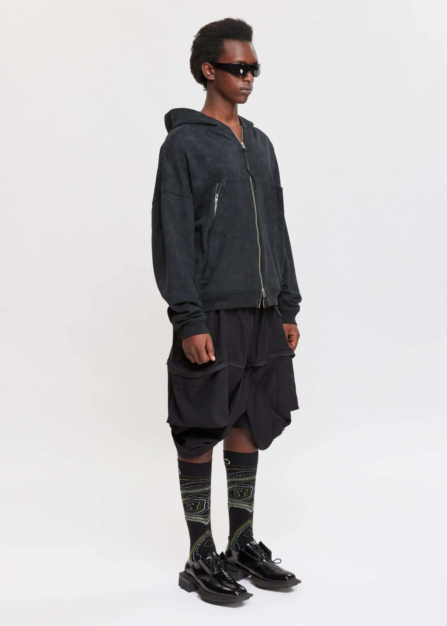 Noise Motion Graphic Printed Hoodie