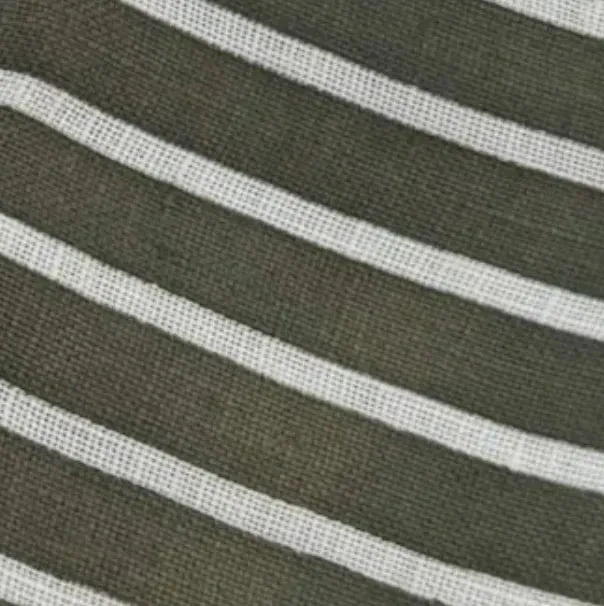 Olive Ruffle Printed Linen - Wholesale