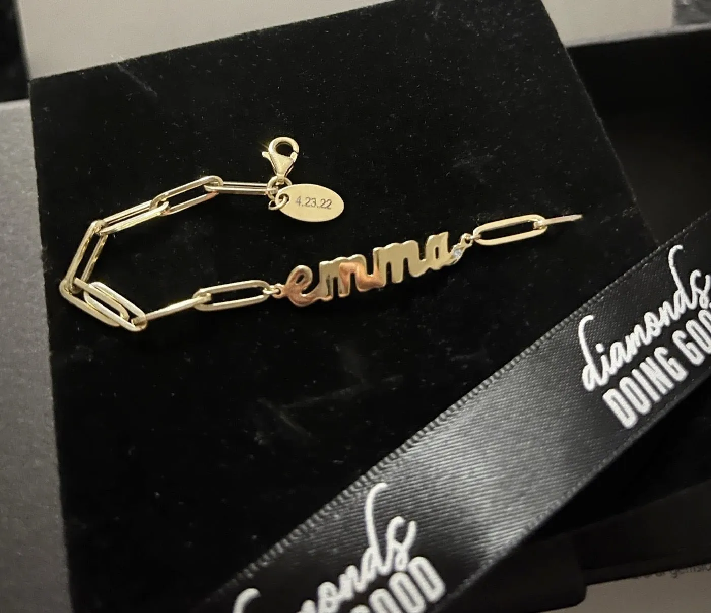 Oval Engraved Clasp Charm - Add On