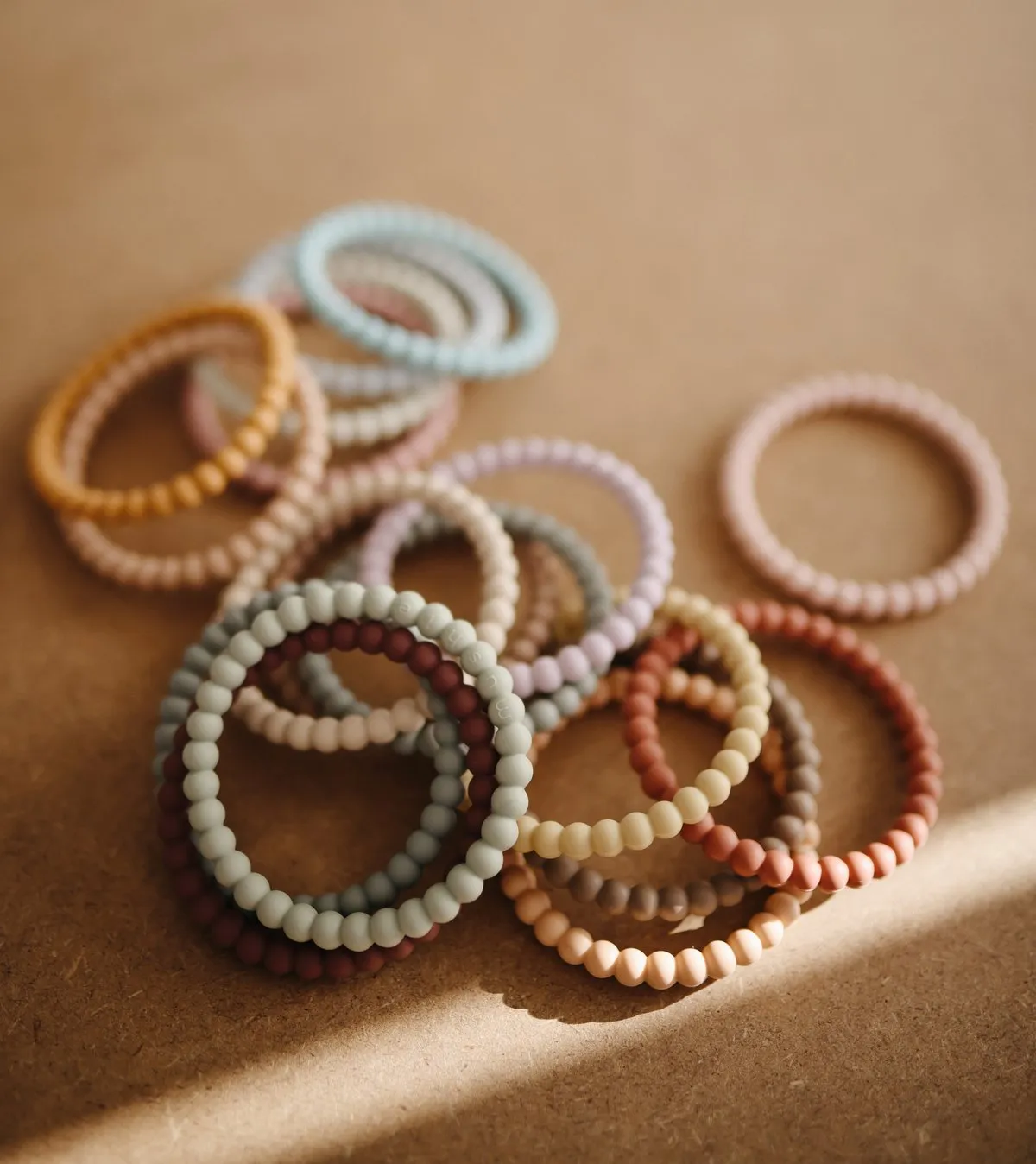 Pearl Teething Bracelet 3-pack (Green Tea/Cool Gray/Sea Salt)