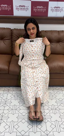 PRINTED ALINE FROCKS - IHA 14154