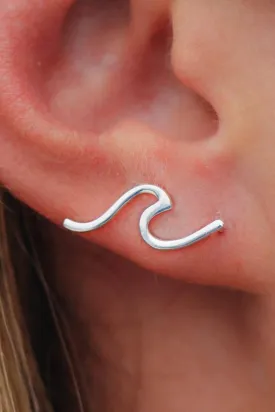 PURA VIDA WAVE EAR CLIMBER
