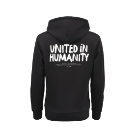 Rhythm Unisex Hooded Sweater with pocket "United in Humanity"