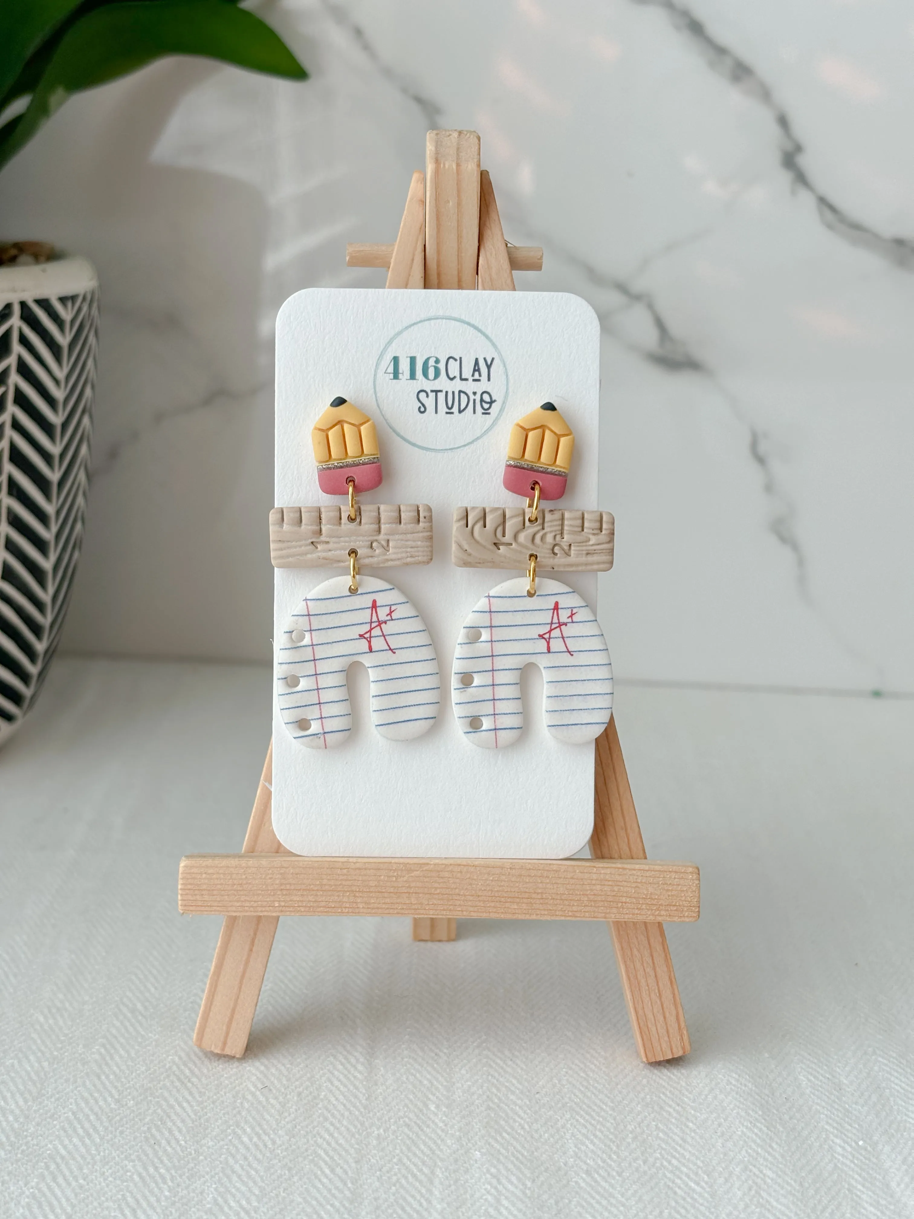 School Days Arch Earrings (Two Styles)