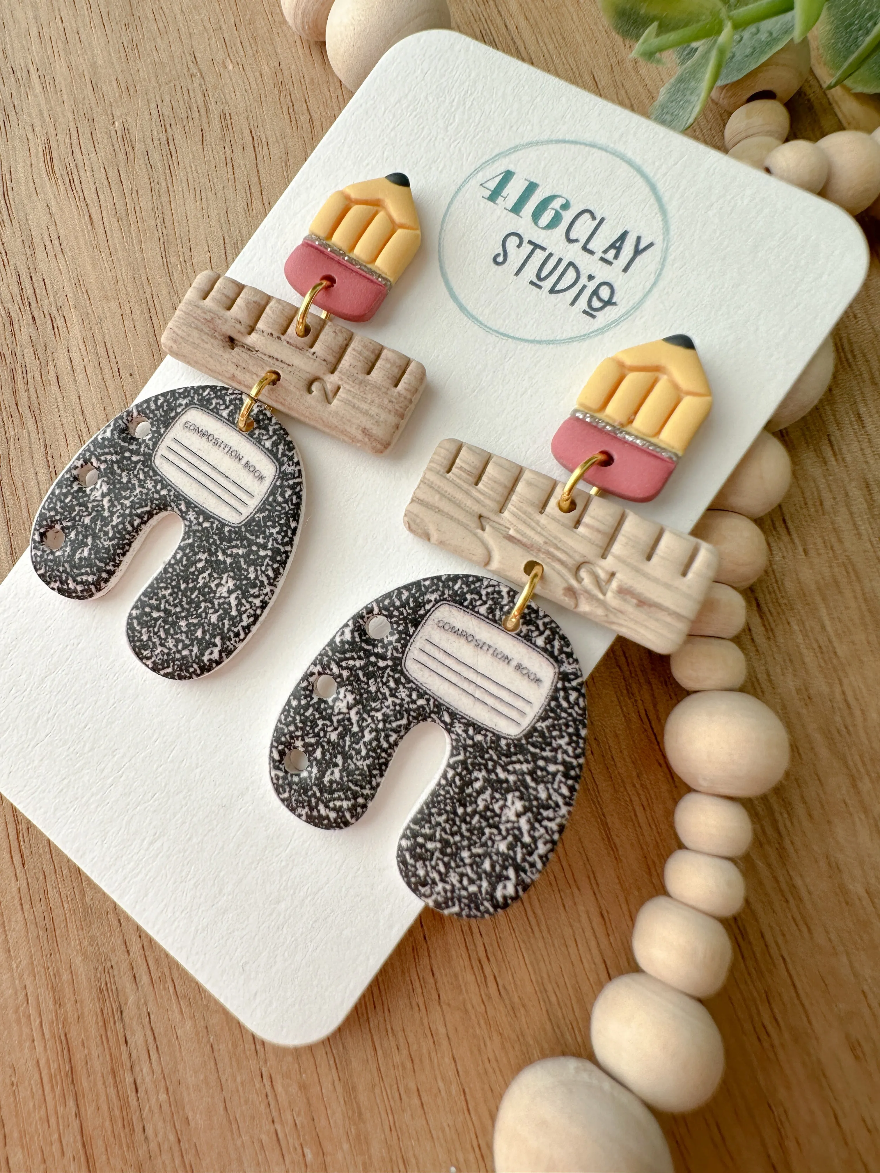 School Days Arch Earrings (Two Styles)