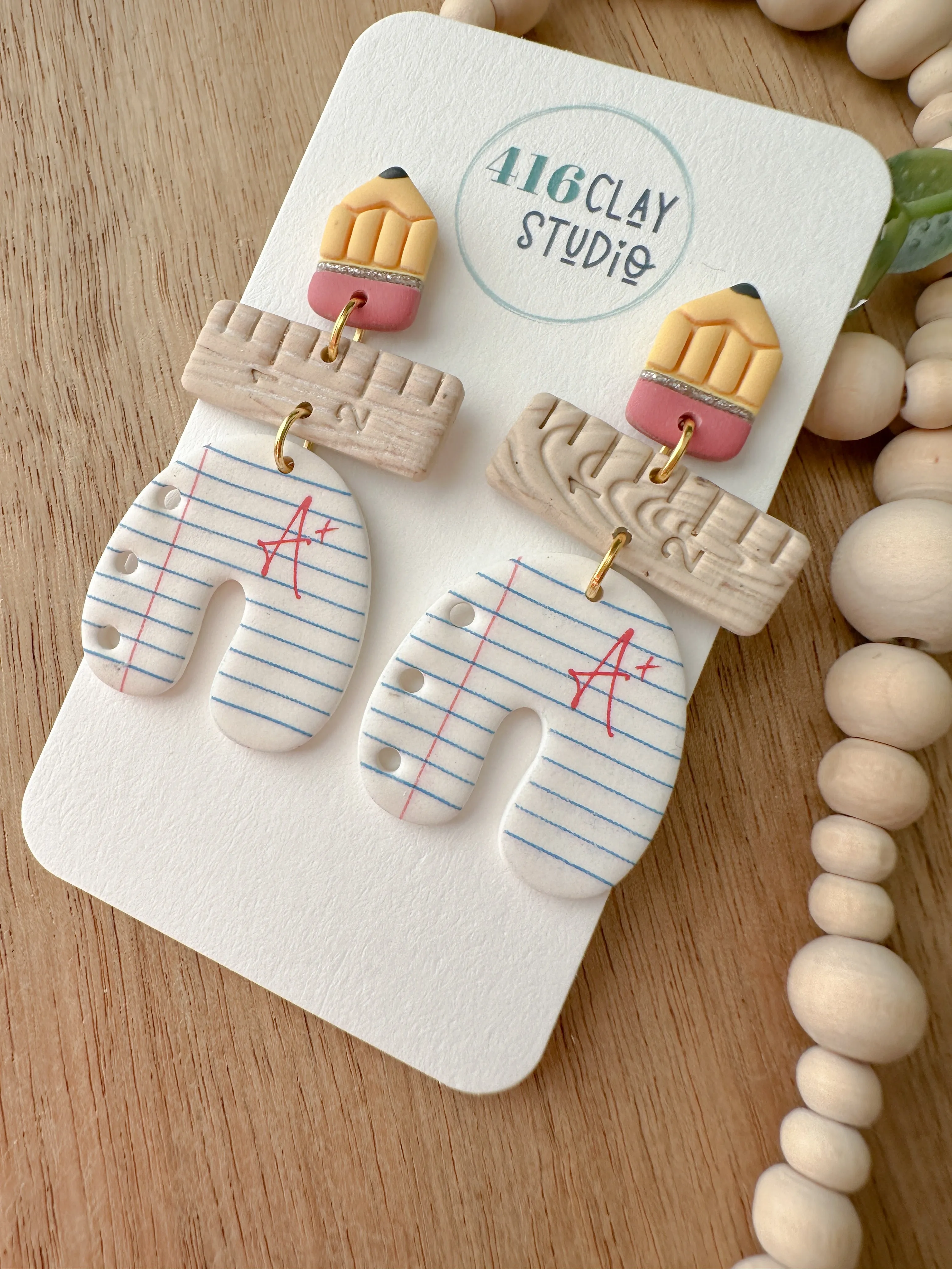 School Days Arch Earrings (Two Styles)