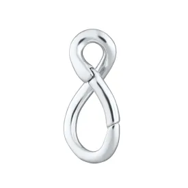 Silver Infinity Charm Lock
