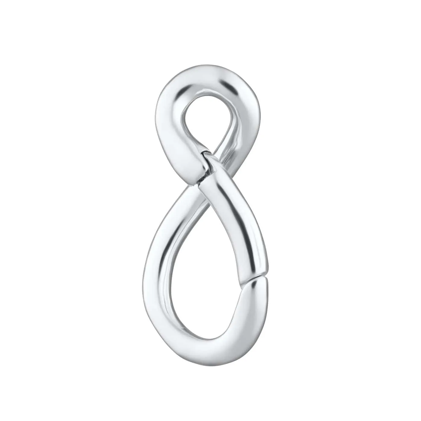 Silver Infinity Charm Lock