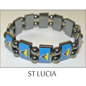 St. Lucia Metal Beads Bracelet