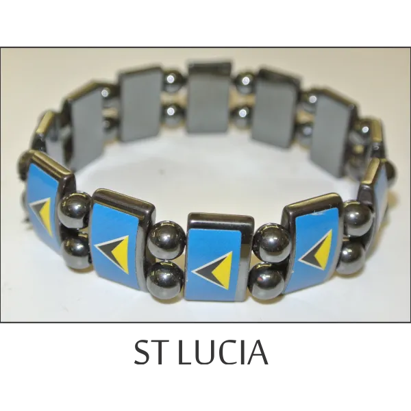 St. Lucia Metal Beads Bracelet