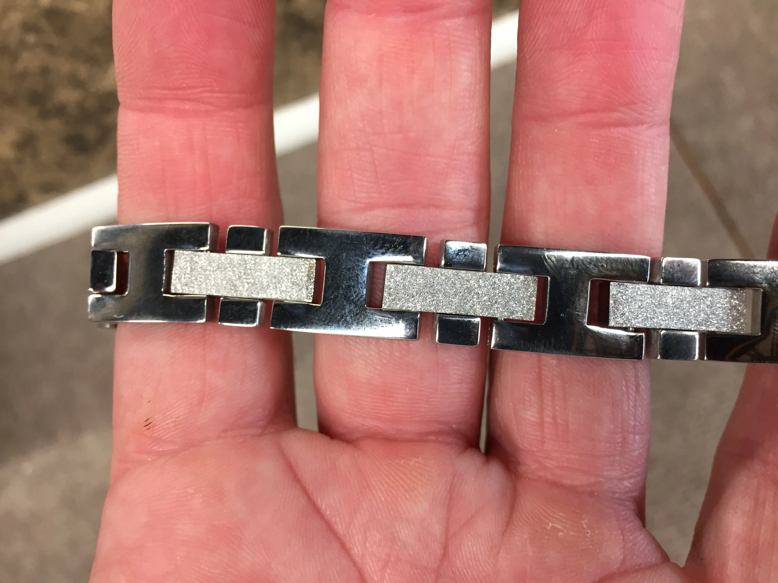 Stainless Steel Polished And Brushed Finish Bracelet