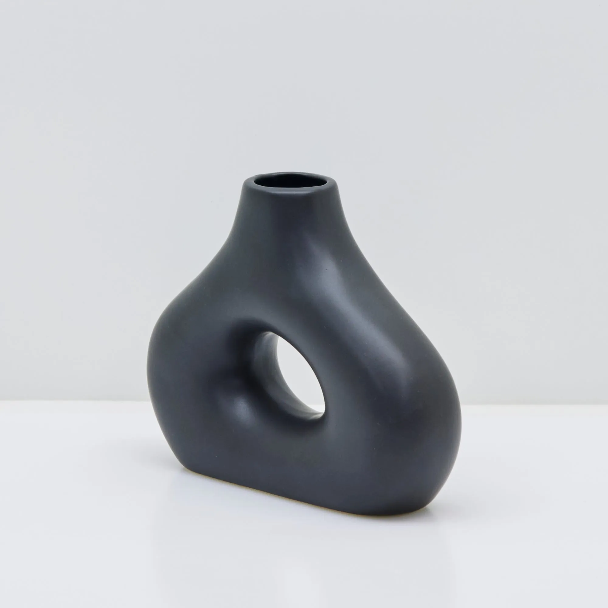 Stone Age Smoosh Vase - Black