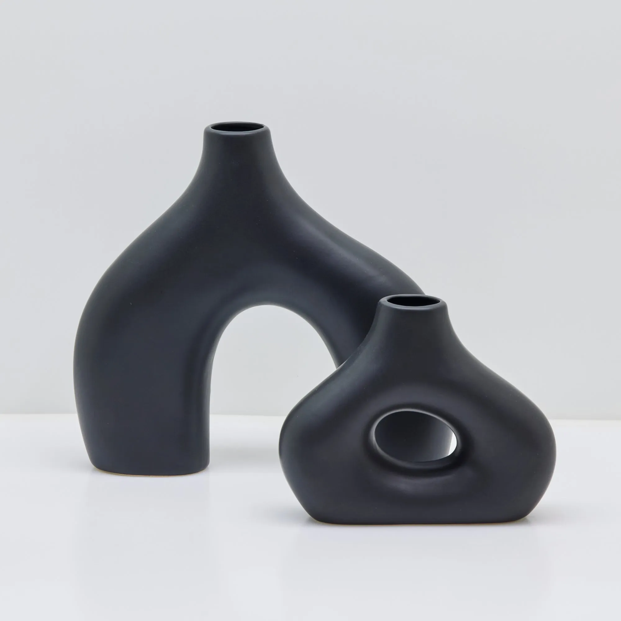 Stone Age Smoosh Vase - Black