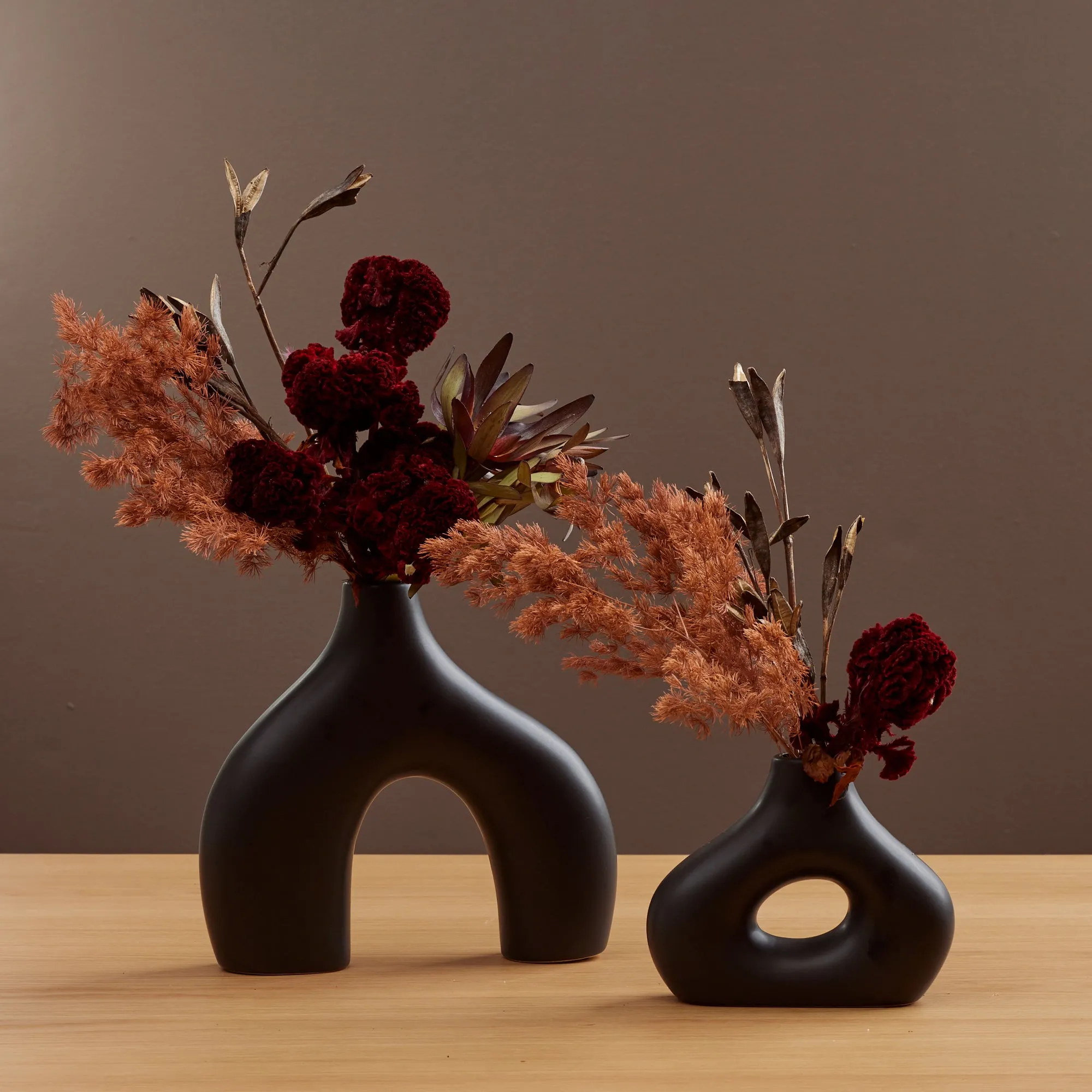 Stone Age Smoosh Vase - Black
