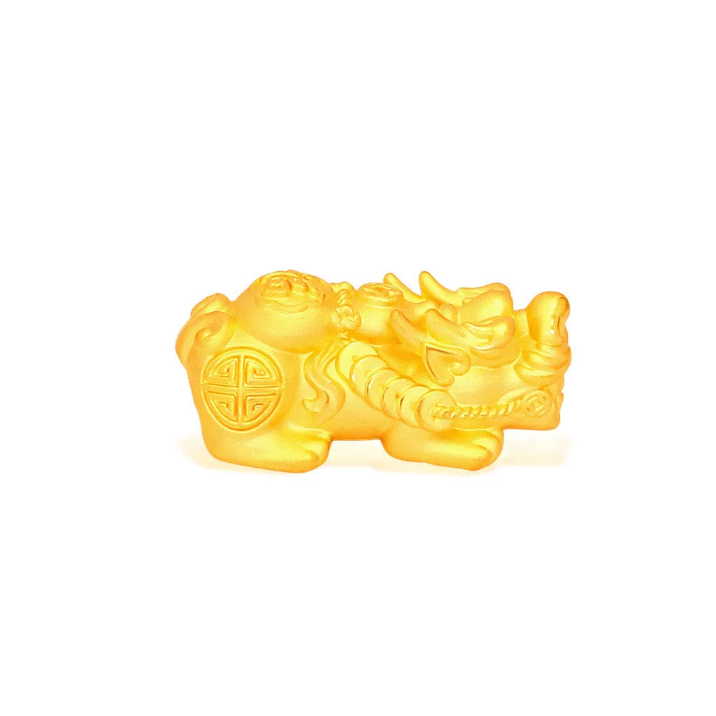 TAKA Jewellery 999 Pure Gold Pixiu with Beads Bracelet