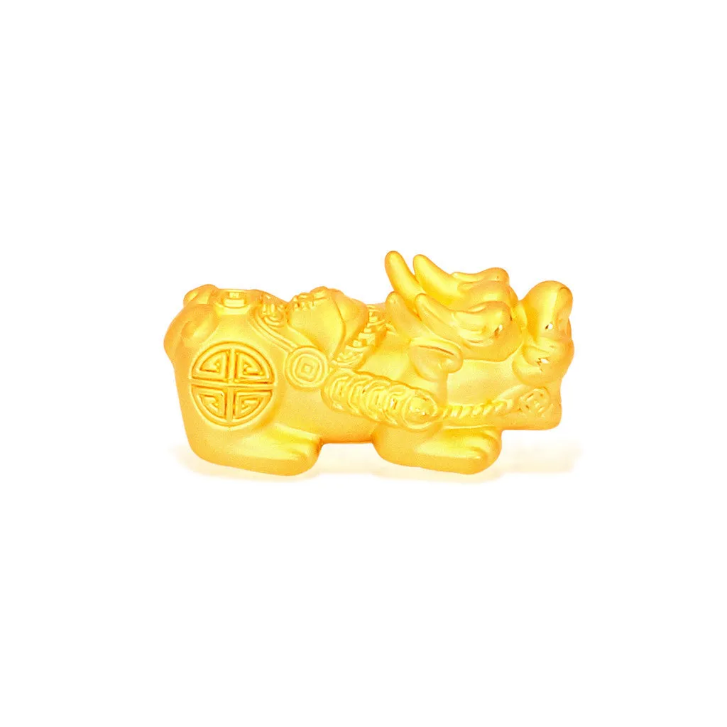 TAKA Jewellery 999 Pure Gold Pixiu with Beads Bracelet
