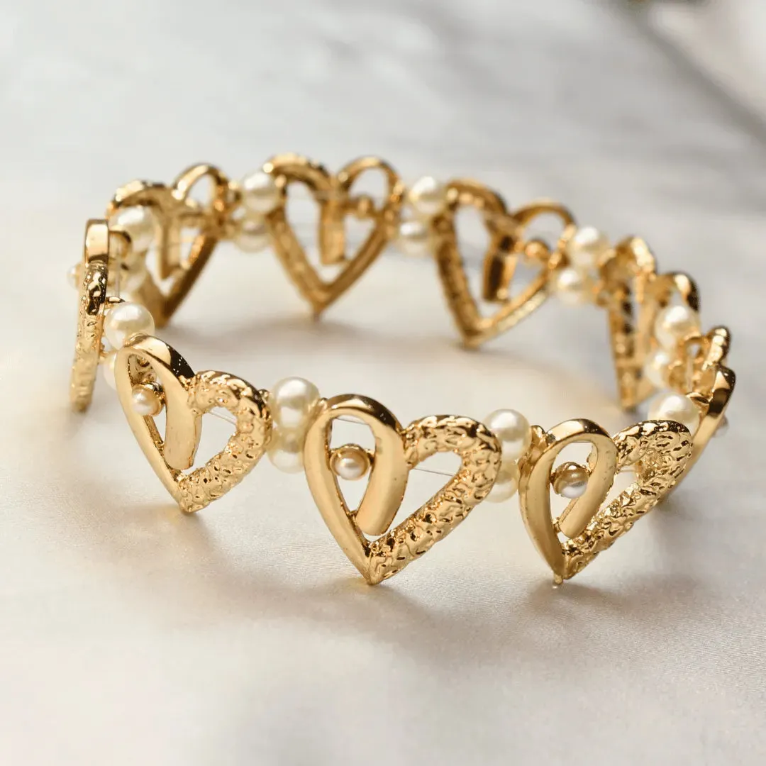 TFC Queen of Hearts Gold Plated Bracelet