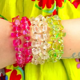 TFC Summer Neon Beads Bracelet Stack (Set of 6)